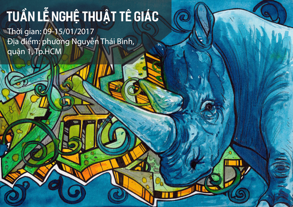 Rhino graffiti nhận thức của nghệ sĩ đường phố ở TP Hồ Chí Minh, các sự kiện giải trí, tin tức giải trí, các hoạt động vui chơi giải trí, những gì trên, văn hóa Việt Nam, Việt Nam truyền thống, tin tức vn, Việt Nam vẻ đẹp, tin tức tin tức Việt Nam, Việt Nam, Việt Nam tin tức ròng, tin tức VietNamNet, v