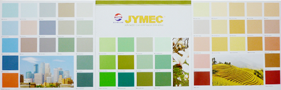 Bảng màu sơn ngoại thất Jymec Bảng màu sơn ngoại thất Jymec