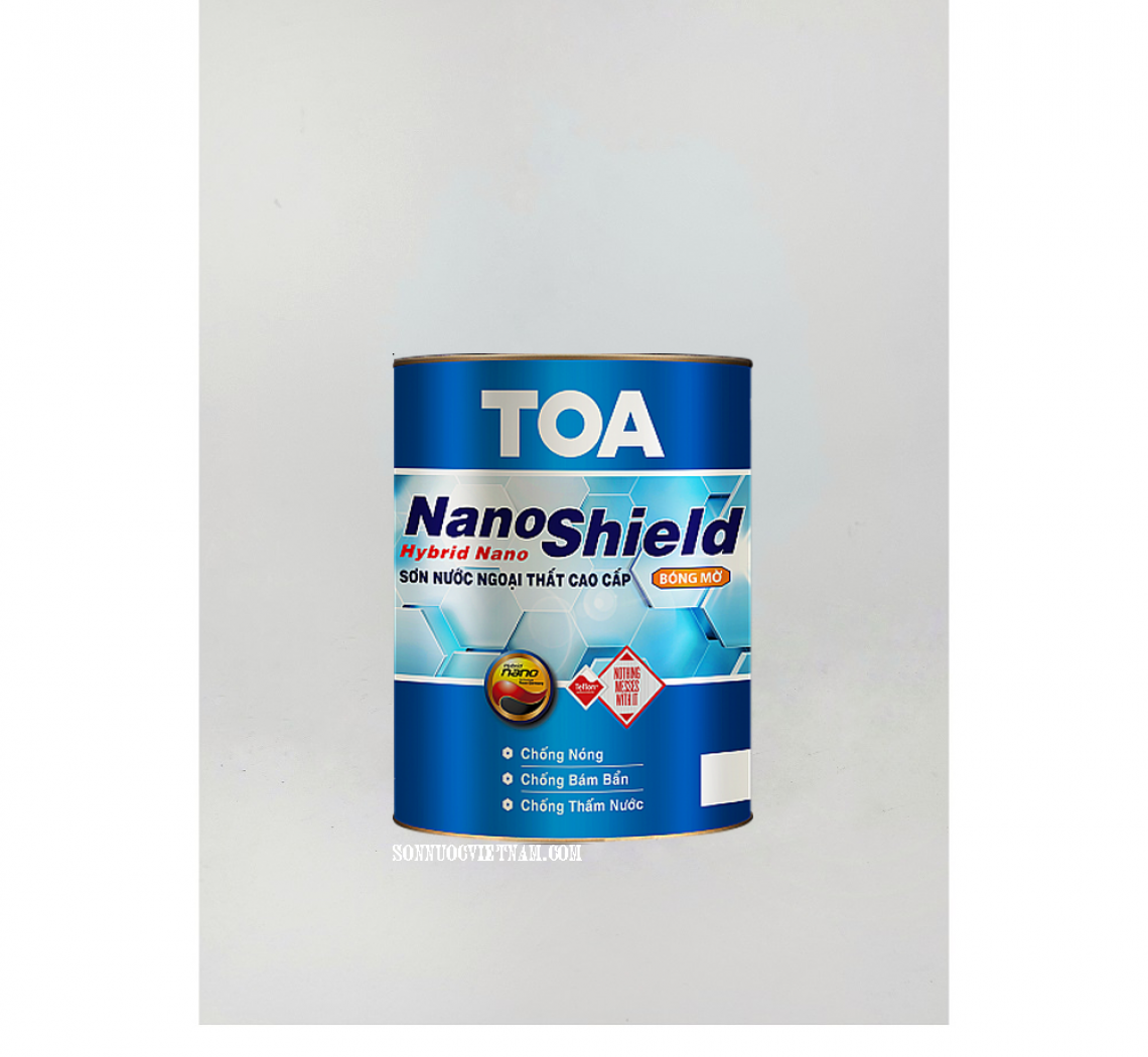  SƠN NGOẠI THẤT CAO CẤP TOA NANOSHIELD (MỜ)