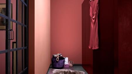Màu hồng cho phòng thay đồ phong cách  