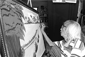          Một họa sĩ ký tại thành phố Hồ Chí Minh      