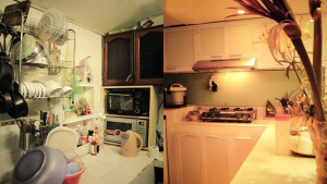Sửa chữa không gian bếp của chung cư trở lên ấm cúng gọn gàng hơn