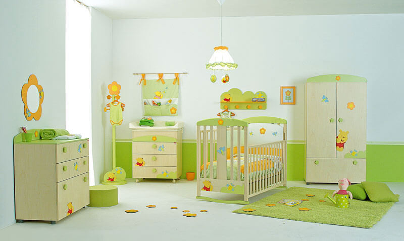 Bản thiết kế phòng ngủ em bé trẻ em vui nhộn ngộ nghĩ giường tủ được bố trí làm thành đồ chơi hợp lý