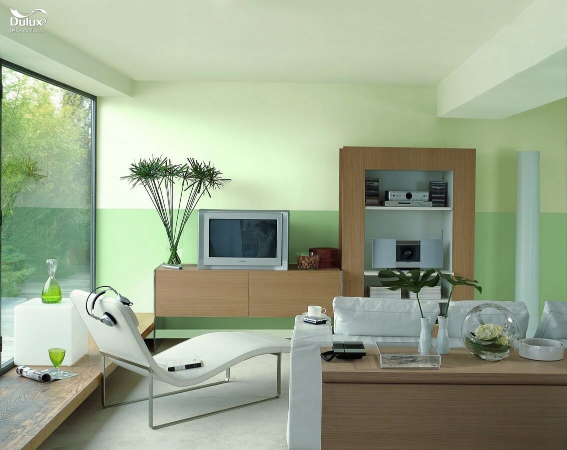 Dịch vụ sơn nhà chung cư với mầu xanh ấn tượng, thân thiện thiên nhiên