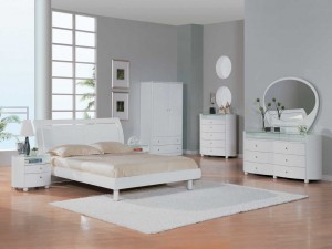 Phòng ngủ mầu trắng hiện đại