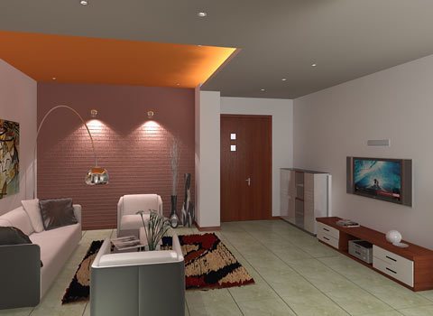 Mẫu thiết kế nội thất phòng khách đẹp hiện đại với cách bố trí nội thất theo chiều sâu của không gian với sự kết hợp với không gian phòng khách và phòng ăn, khu giải trí.