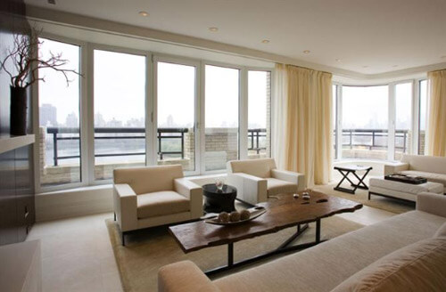 Thiết kế nội thất nhà chung cư cao cấp, bạn có thể biến phòng khách diện tích lớn thành nhiều không gian với phong cách khác nhau.