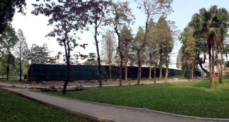 bãi xe ngầm, công viên Thống nhất, Hà Nội