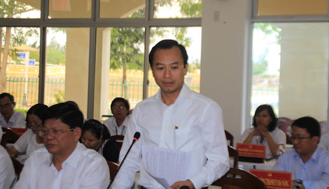 Bí thư Thành uỷ Đà Nẵng Nguyễn Xuân Anh kết luận cuộc làm việc. 