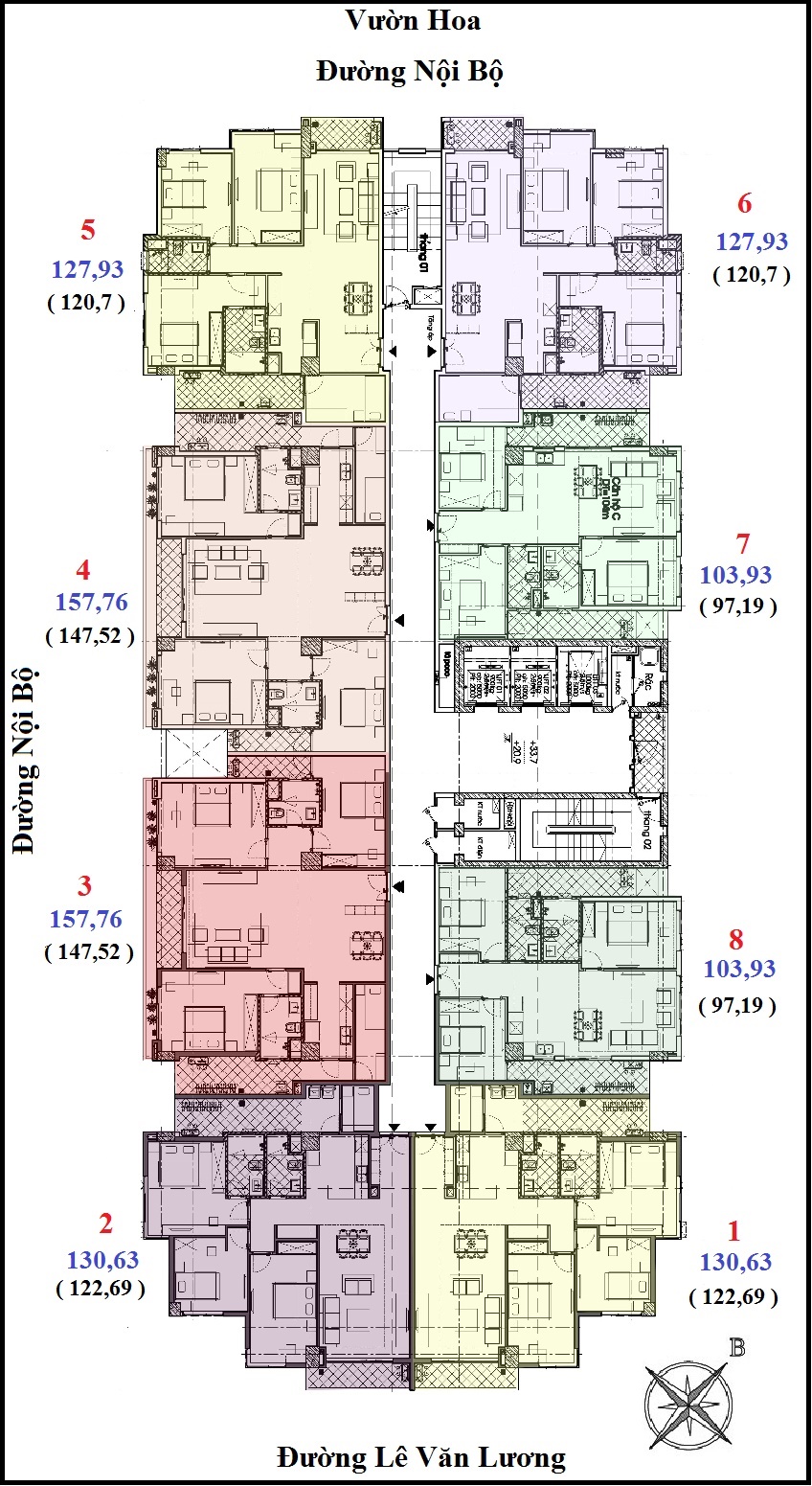 mặt bằng chung cư golden palace lê văn lương