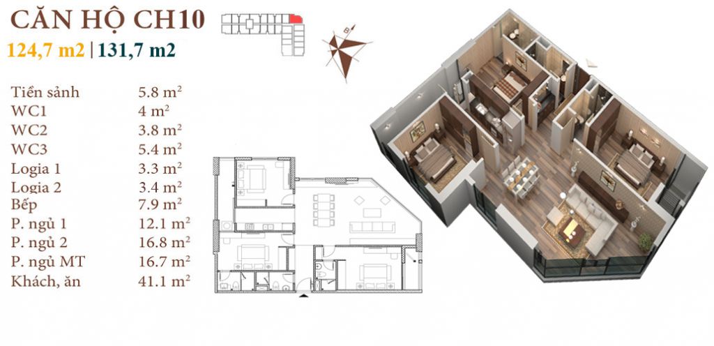 thiết kế chung cư roman plaza căn hộ ch10