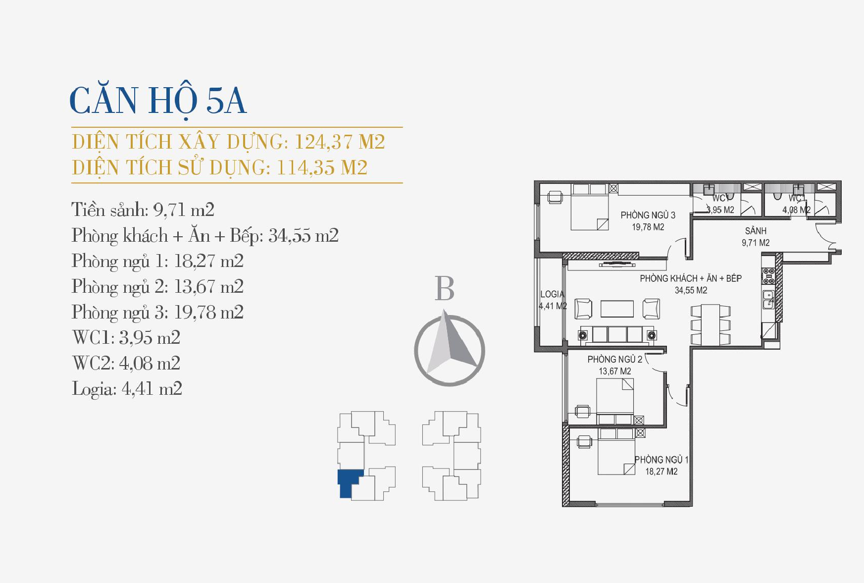 thiết kế căn hộ 5a chung cư sunshine center