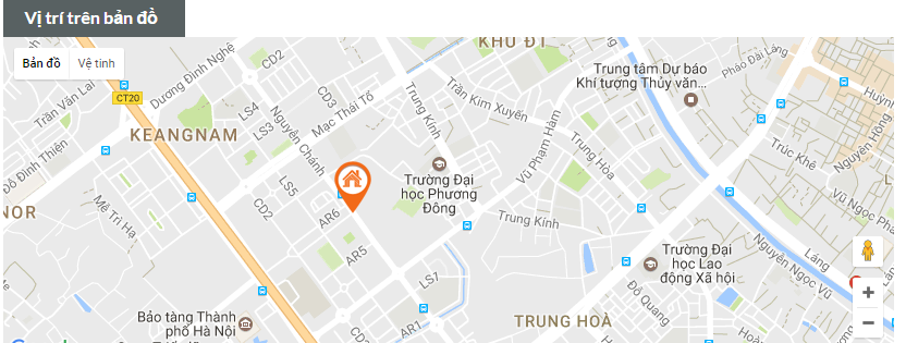 vị trí chung cư a7 nam trung yên