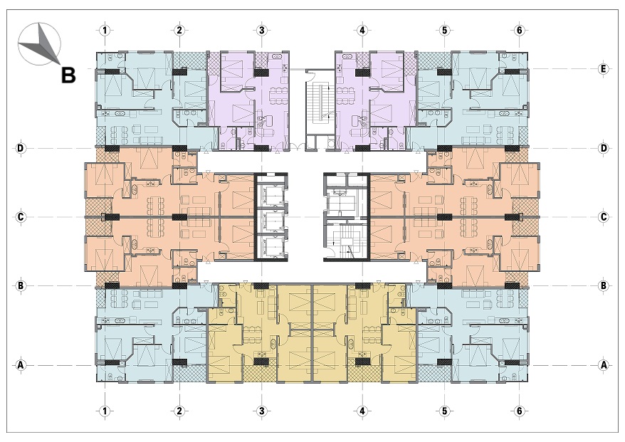 mặt bằng chung cư startup tower