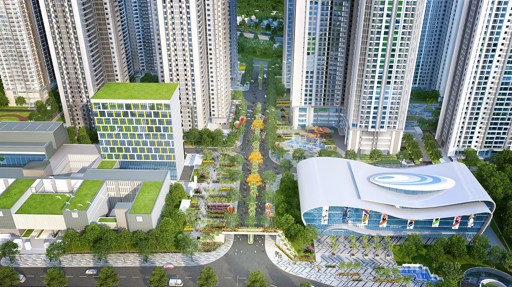 con đường lễ hội goldmark city