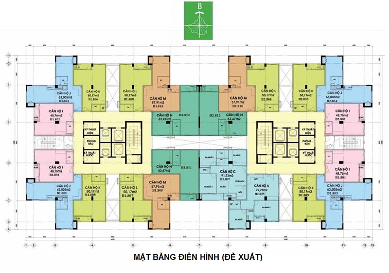 mặt bằng chung cư t&t dc complex