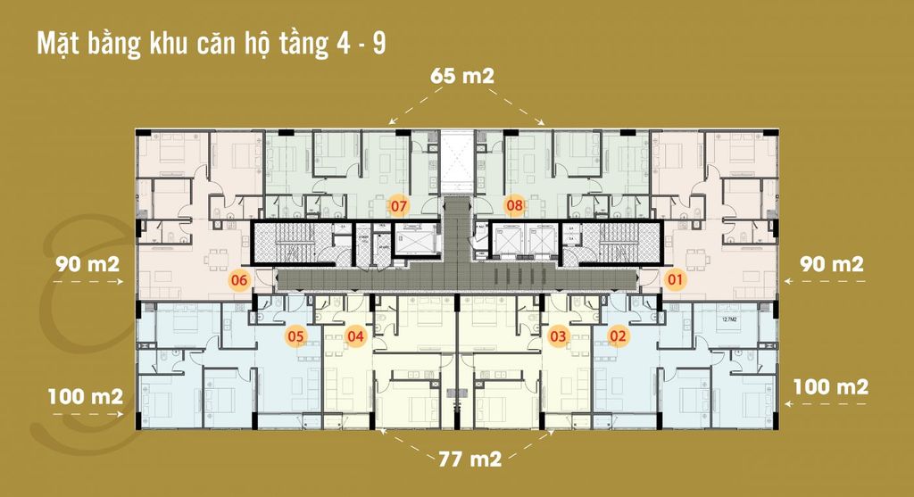 mặt bằng chung cư the terra hào nam