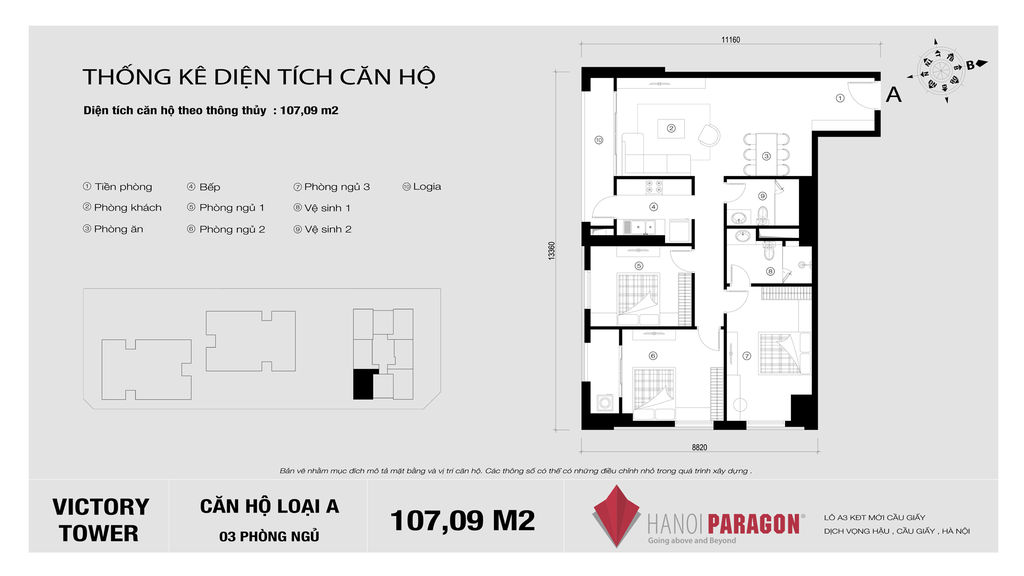 mặt bằng hà nội paragon tòa c căn hộ a