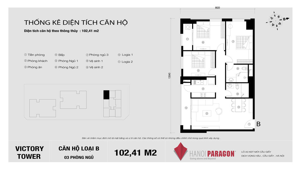 mặt bằng hà nội paragon tòa c căn hộ b