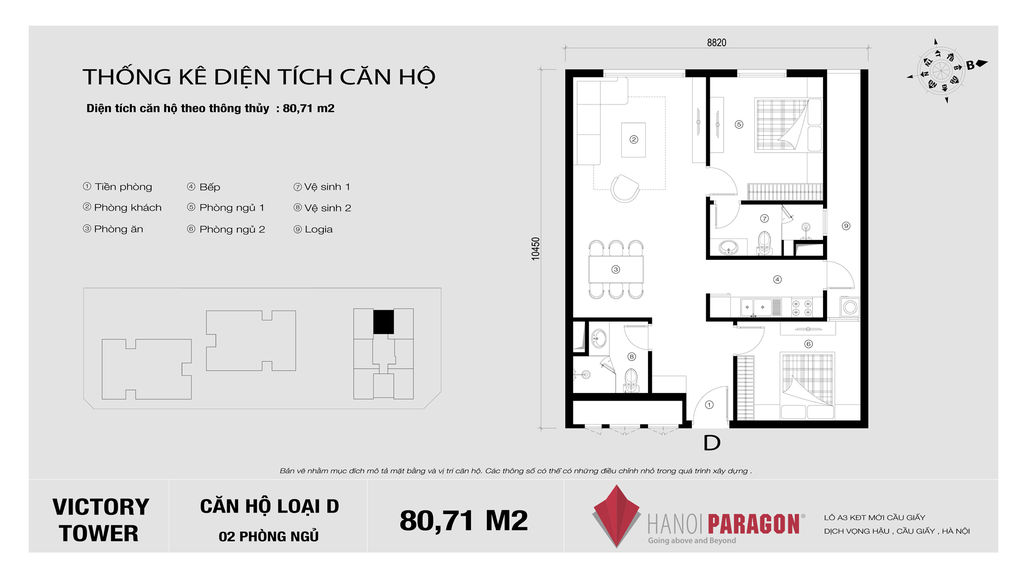 mặt bằng hà nội paragon tòa c căn hộ d