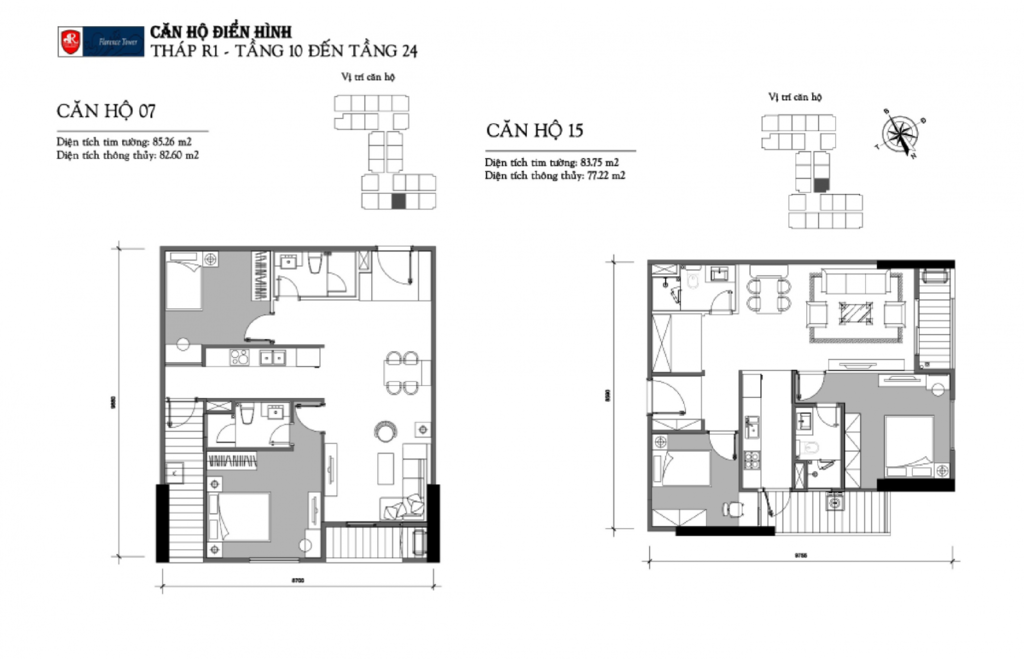 thiết kế căn hộ chung cư florence tower trần hữu dực