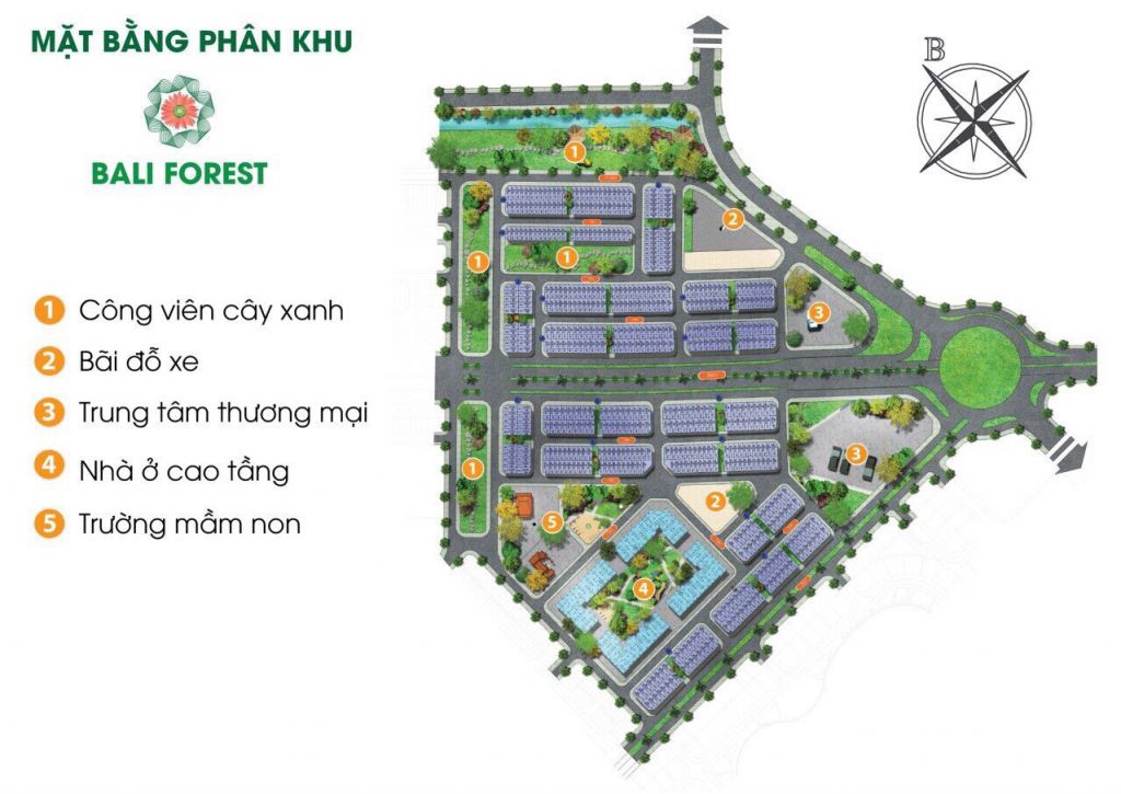 phân khu bali forest - flc tropical city