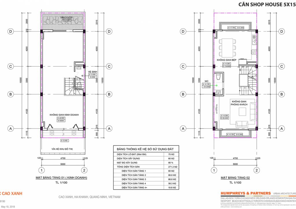 thiết kế shophouse tropical city cao xanh hà khánh