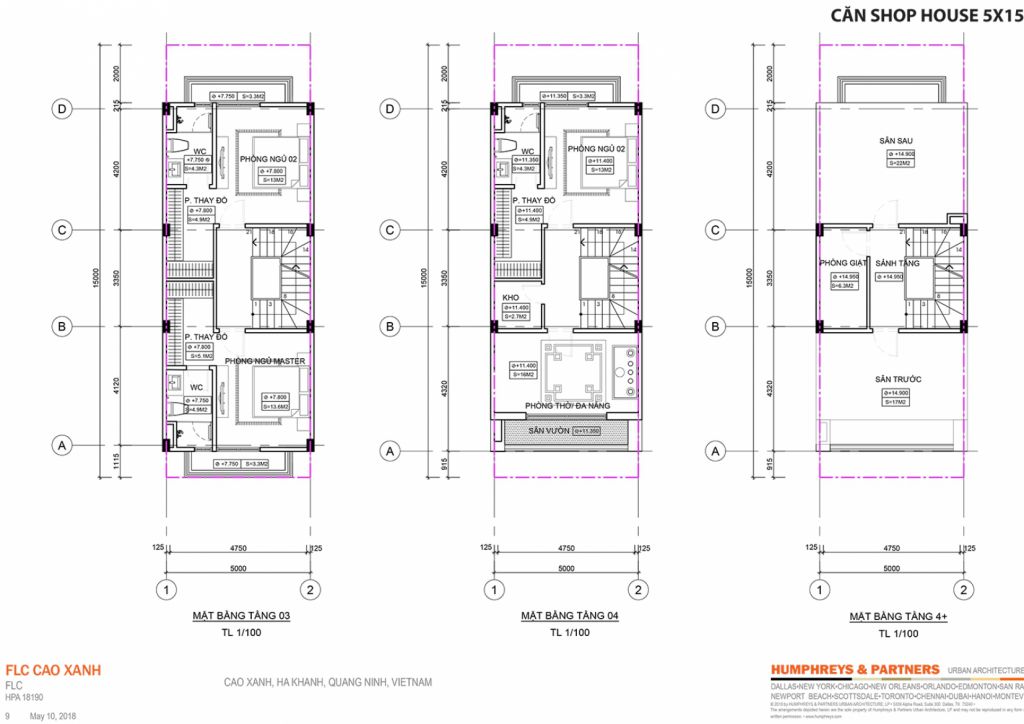 thiết kế shophouse tropical city cao xanh hà khánh