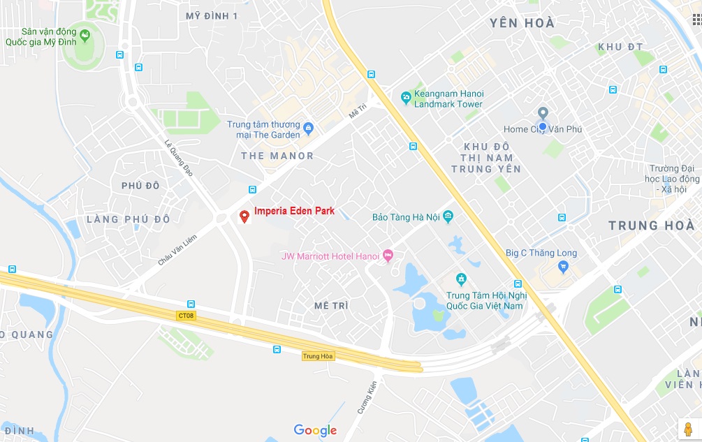 vị trí chung cư imperia eden park