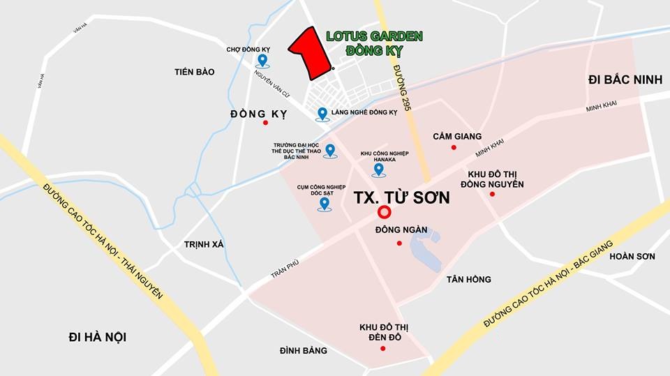 vị trí lotus garden đồng kỵ