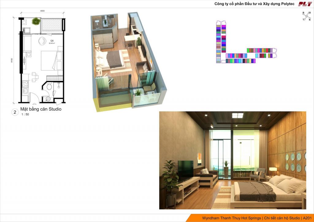 thiết kế condotel wyndham lynn times thanh thủy căn hộ studio