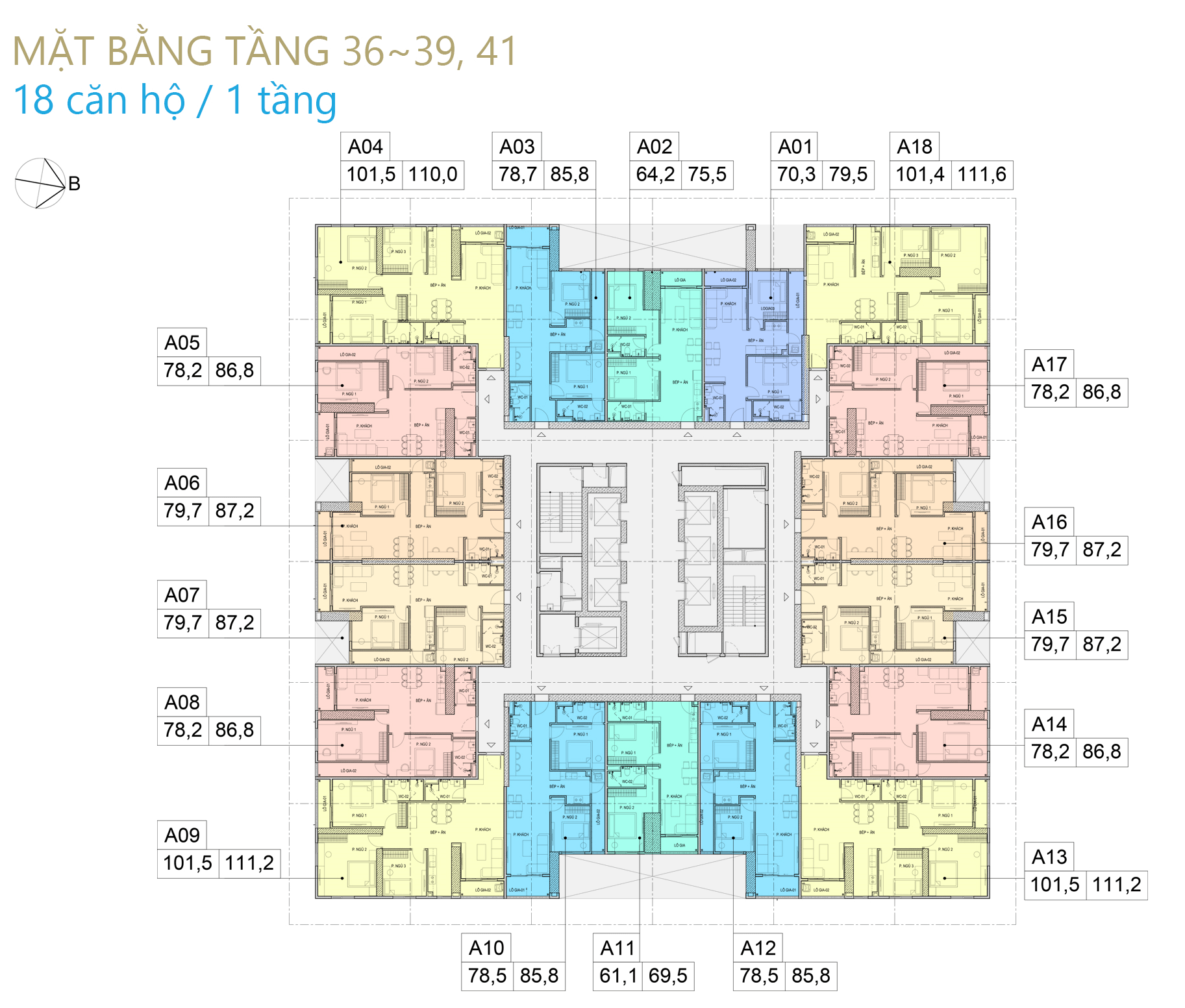 mặt bằng chung cư bid residence