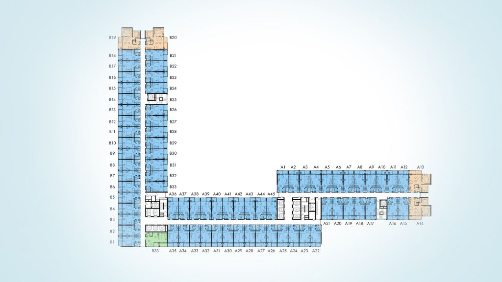 mặt bằng condotel wyndham lynn times thanh thủy tầng 6