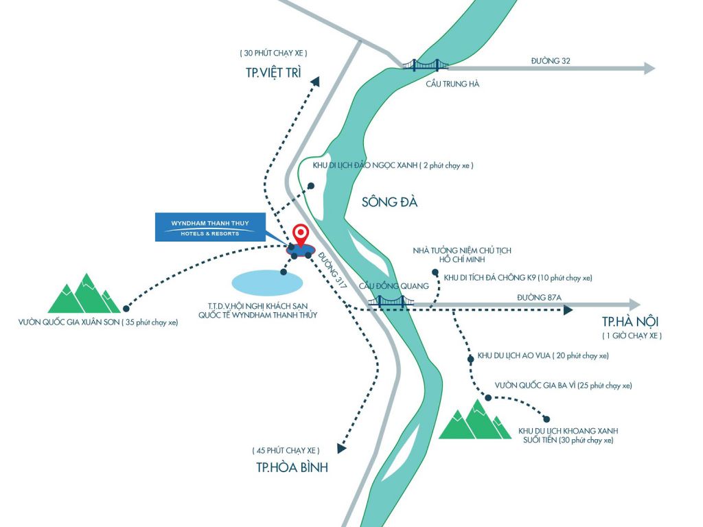 vị trí dự án wyndham lynn times thanh thủy