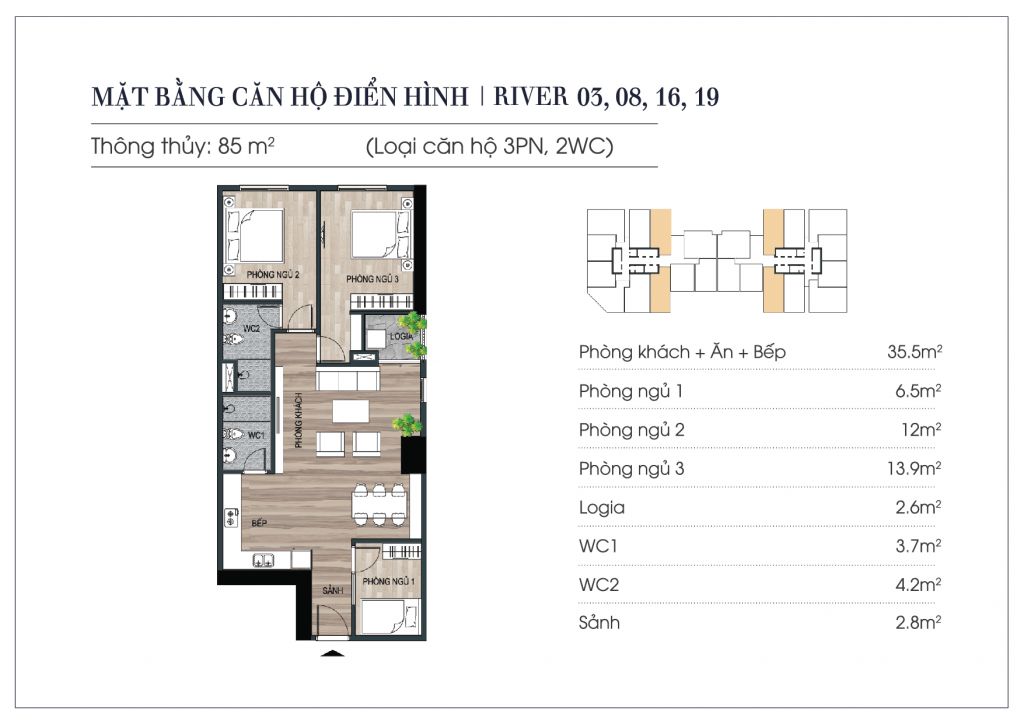 thiết kế chung cư euro river tower