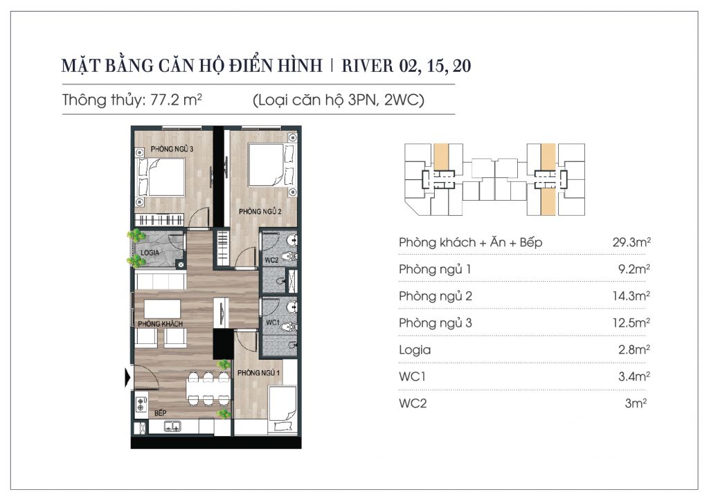 thiết kế chung cư euro river tower