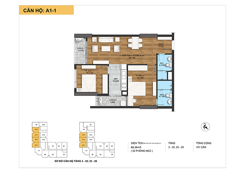 thiết kế chi tiết căn hộ