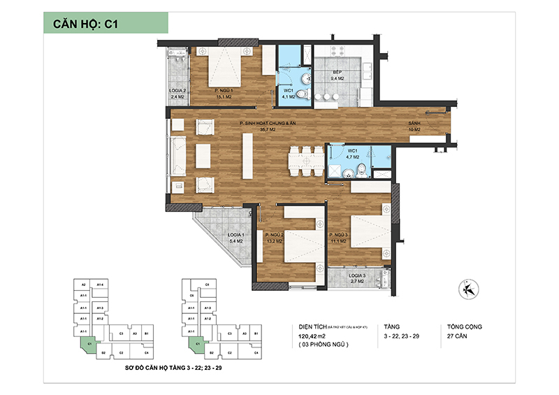 thiết kế chi tiết căn hộ