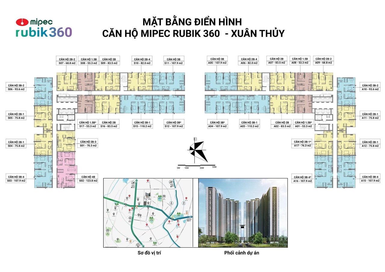 mặt bằng chung cư mipec rubik 360