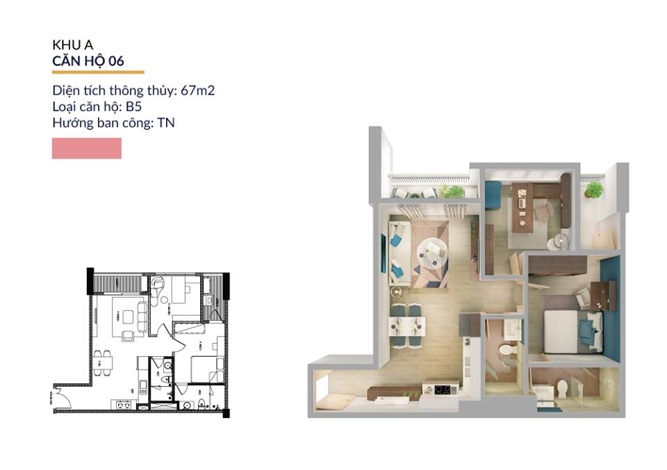 thiết kế căn hộ athena complex pháp vân