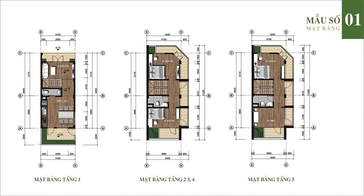 thiết kế liền kề hải ngân 1