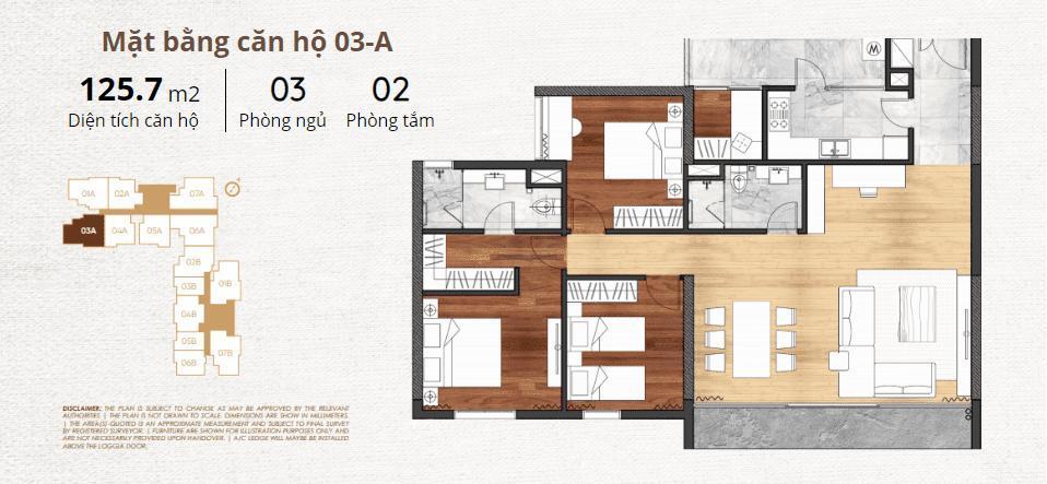 thiết kế chi tiết căn hộ 3a