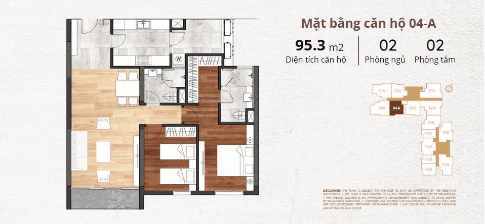 thiết kế chi tiết căn hộ 4a