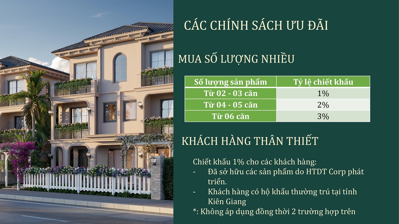 chính sách bán hàng dự án the residence phú quốc