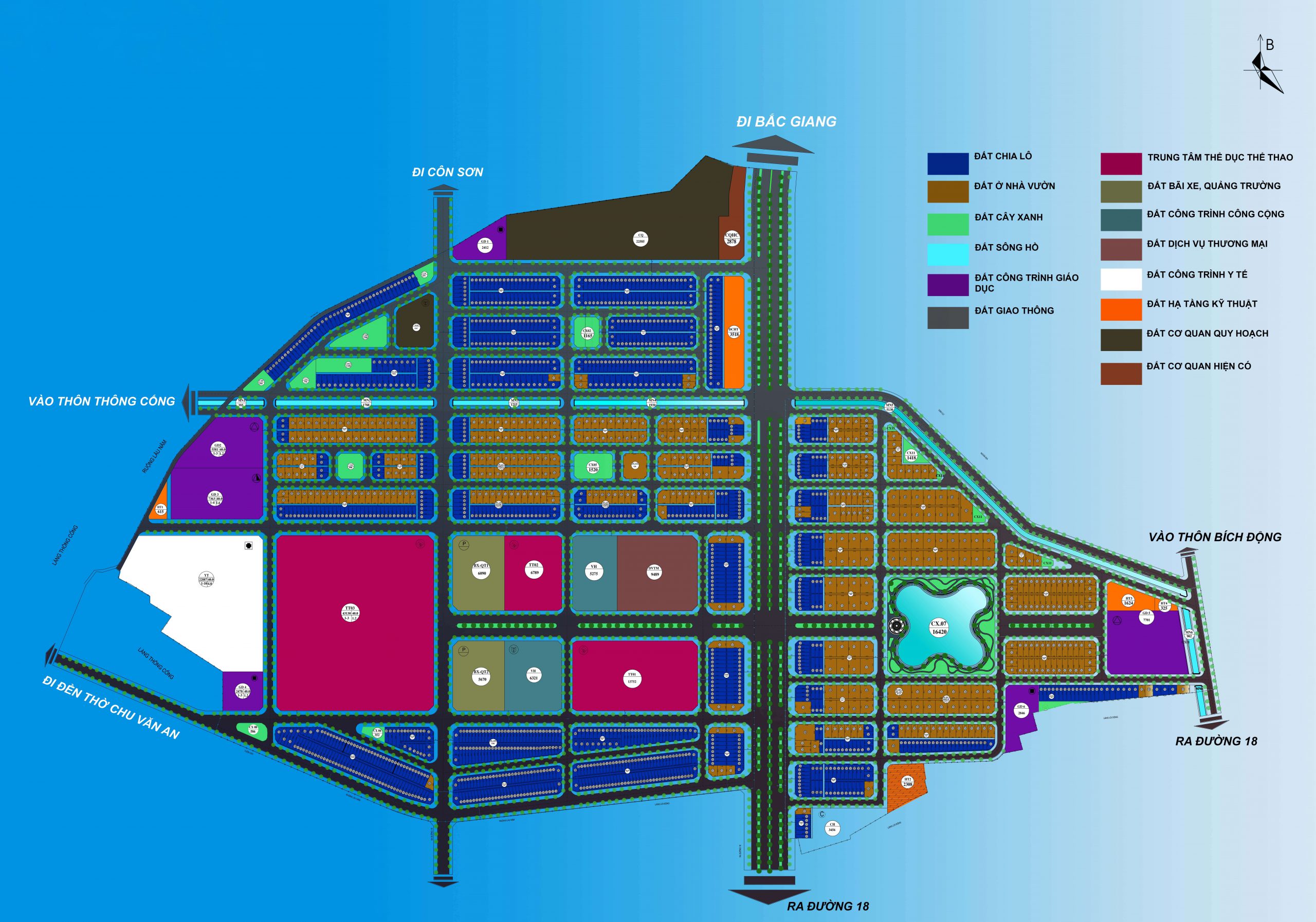 mặt bằng tổng thể chí linh palm city