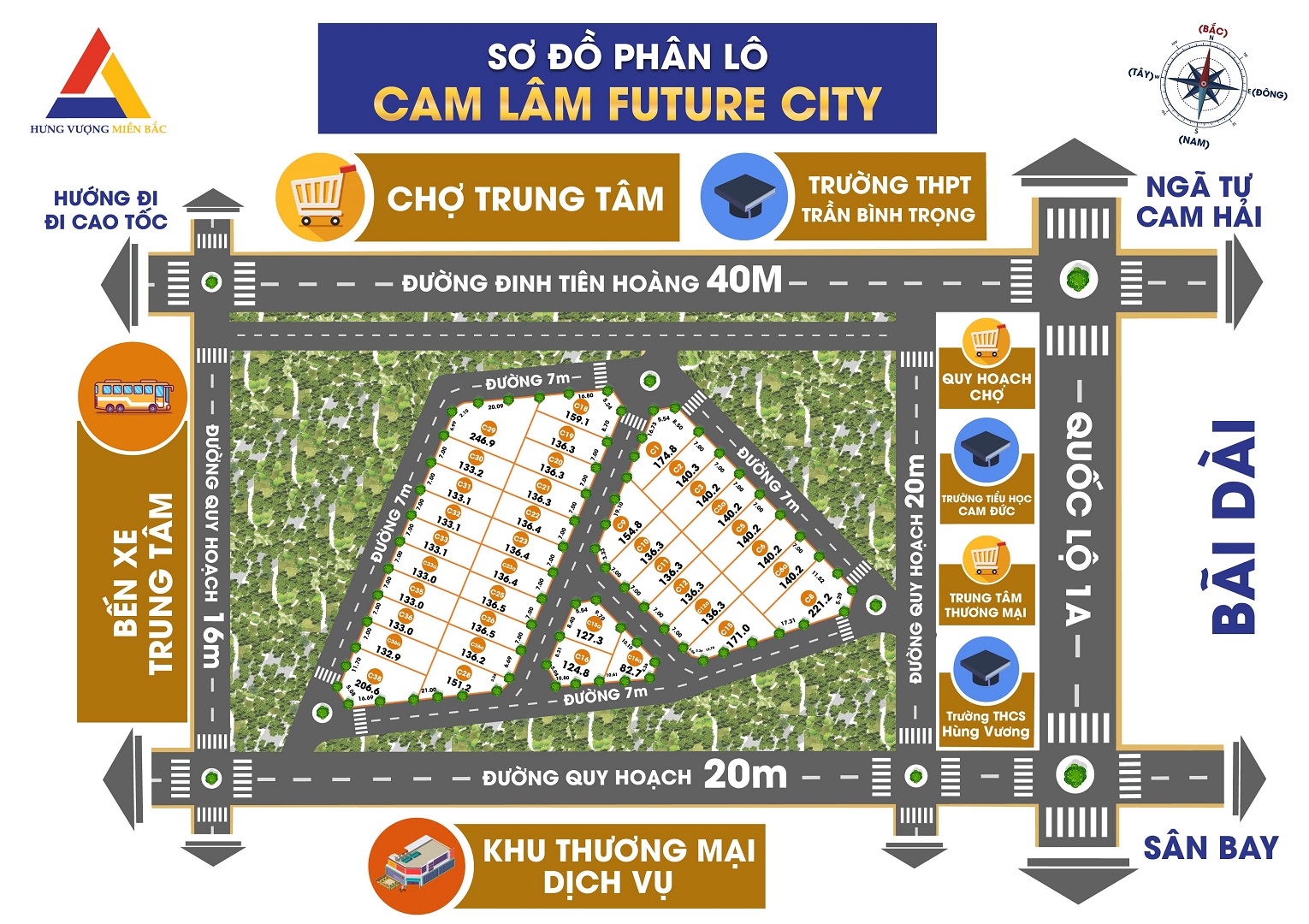 mặt bằng dự án cam lâm future city