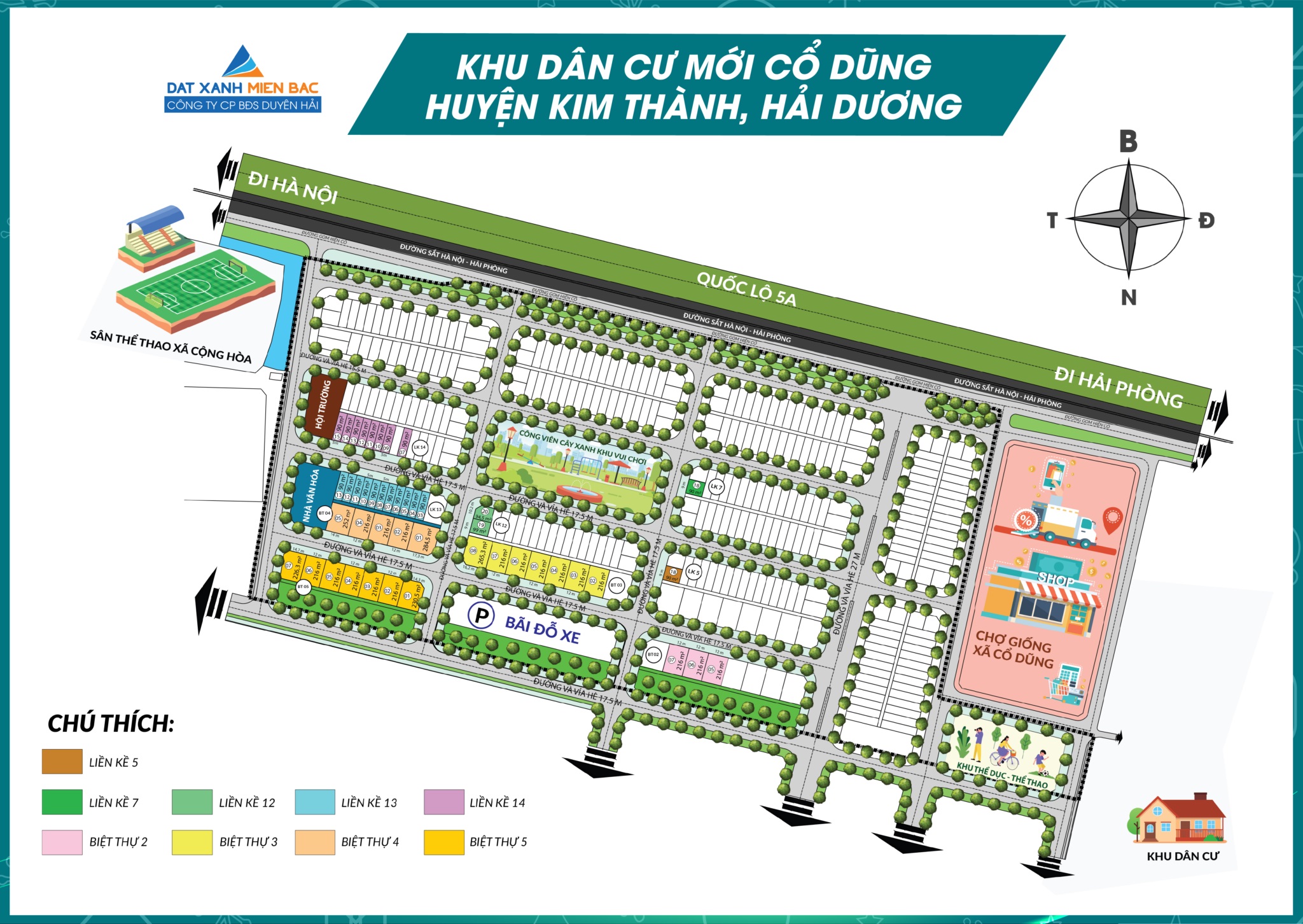 mặt bằng phân lô khu dân cư cổ dũng kinh thành - hải dương