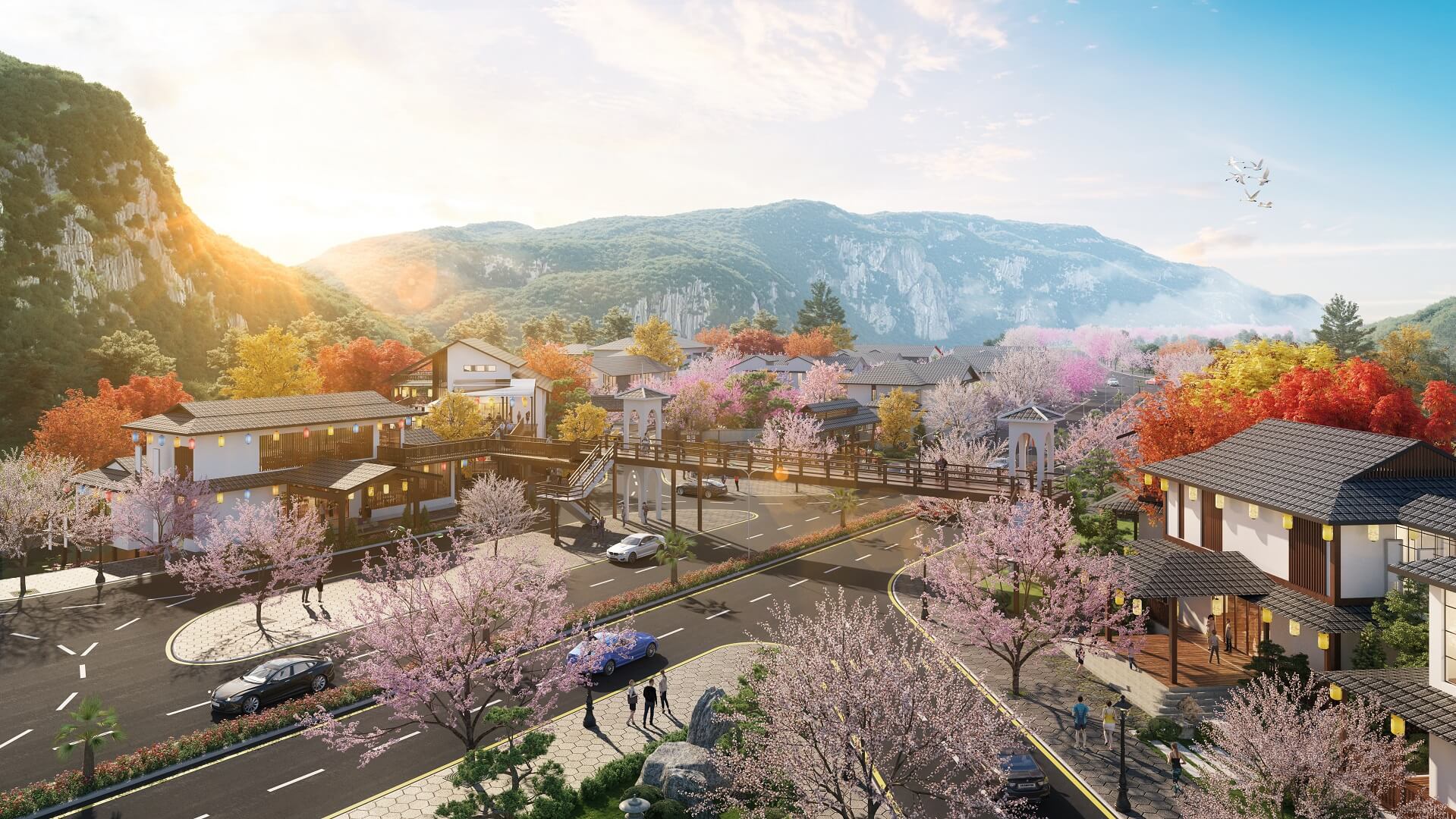 tiện ích dự án sun onsen village