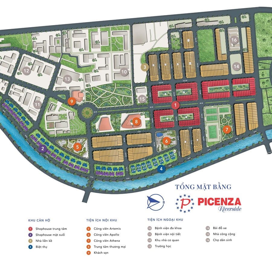 mặt bằng dự án picenza riverside sơn la