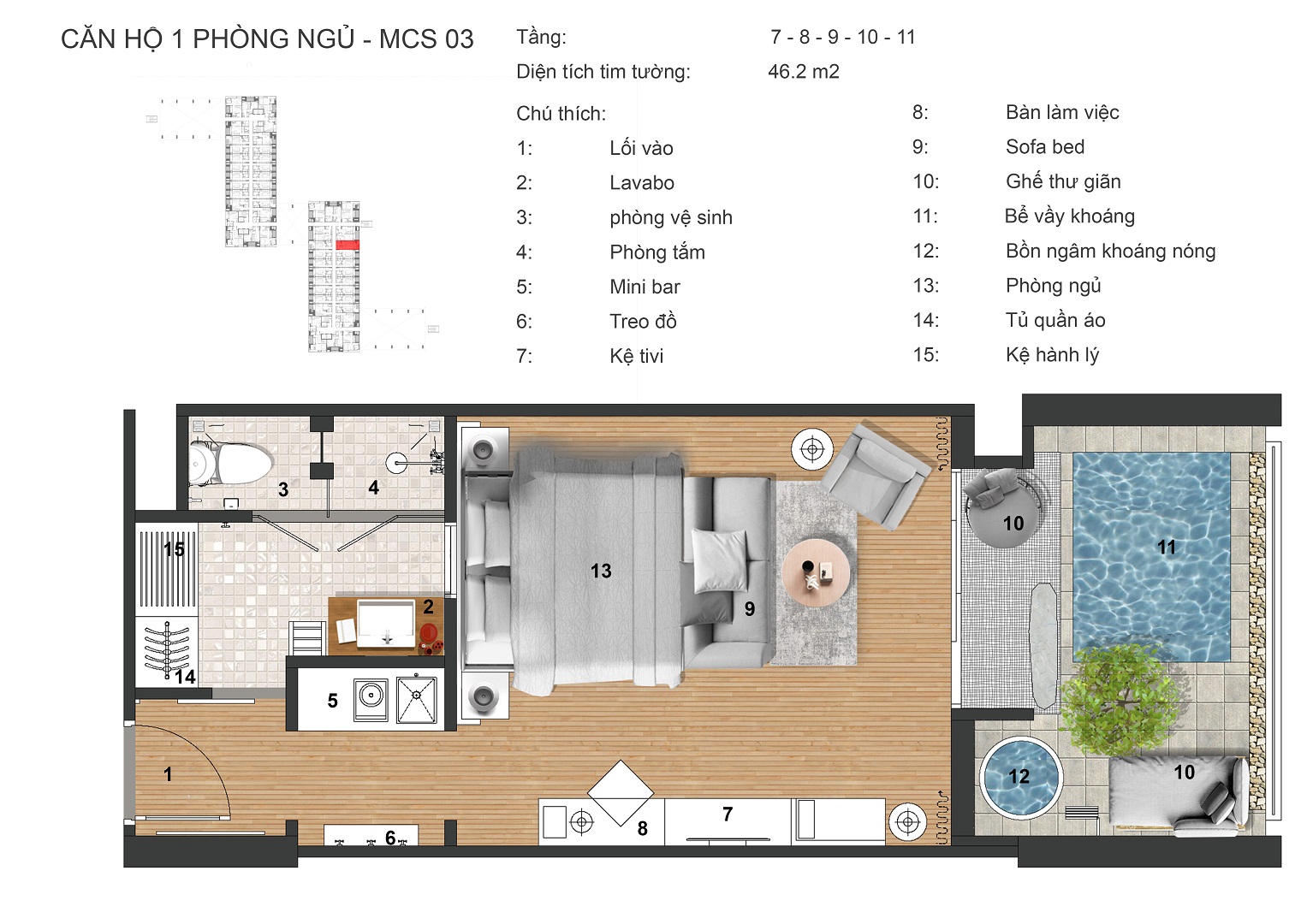 thiết kế căn hộ maccalan mineral villas